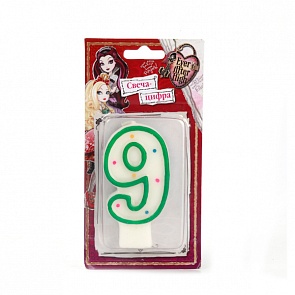 Свеча-цифра «9» - Ever After High (Веселый Праздник, SVC-9-EAHsim)